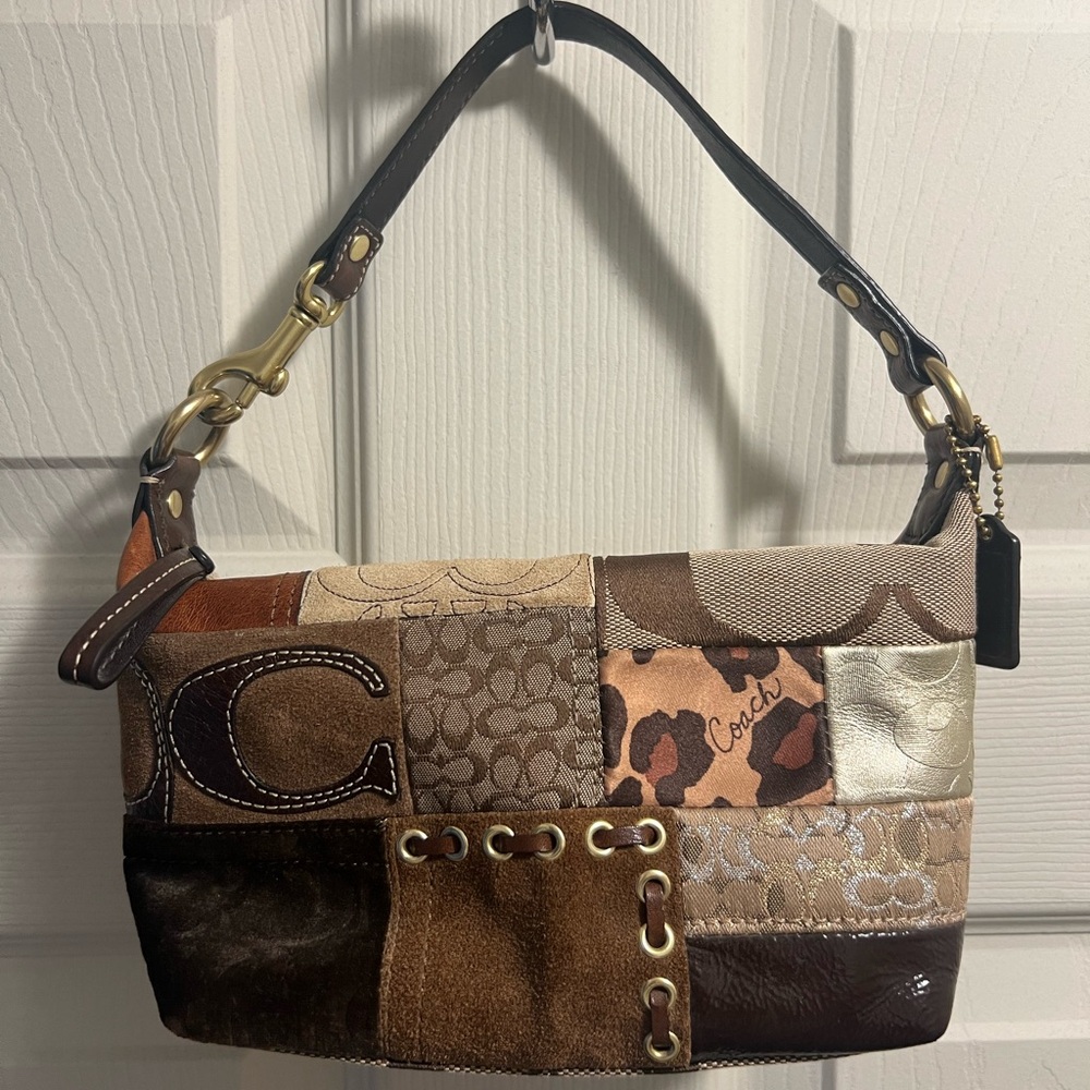 Coach Multicolor Patchwork Mini Shoulder Bag